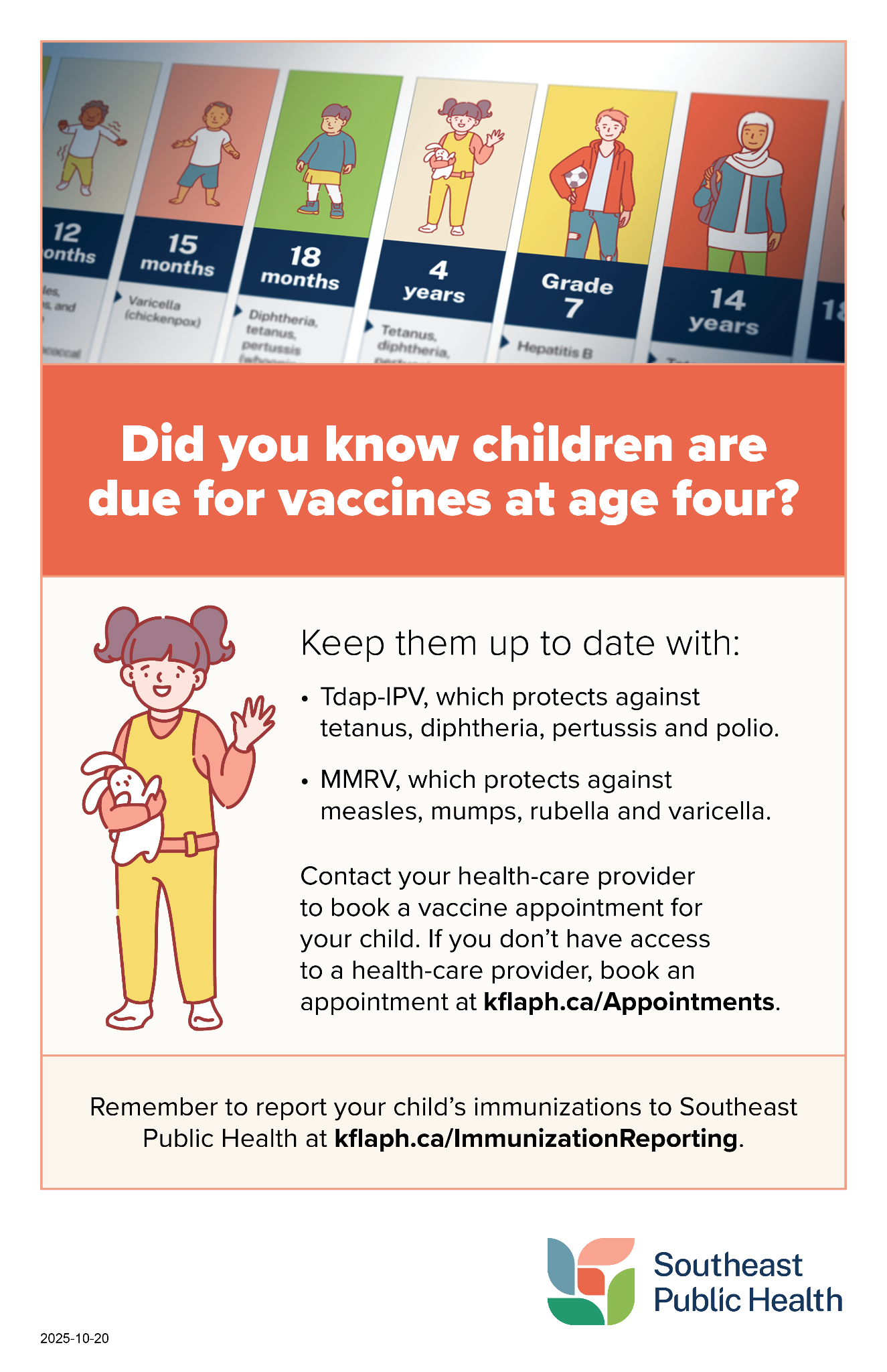 2025 10 20 Child due Routine Immunizations newsletter insert 2 