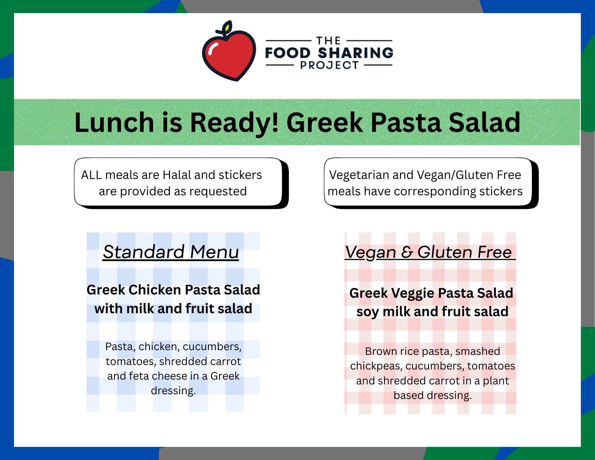 Greek pasta salad options