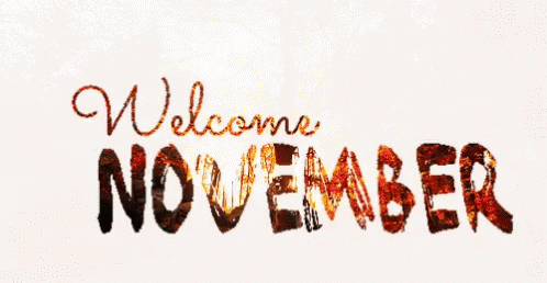 welcome november happy autumn animated text 7rvm748zwuomsx5r
